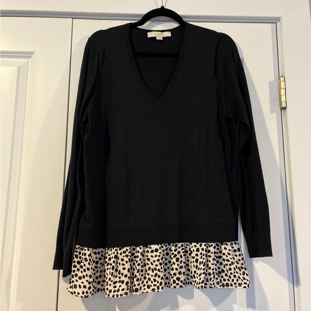 Loft Mixed Media Sweater